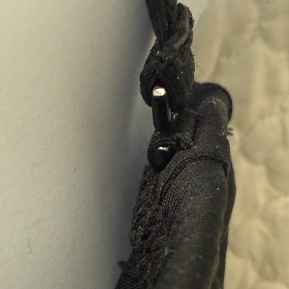 DKNY‎ Black Bandeau Soft Cup Shirred Ruched Swim Dress Size 12 - Picture 3 of 11